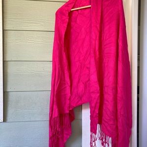 Pink/Fuschia Pashmina Shawl, Nice & Warm!